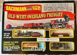 EXCLUSIVE UPRR Bachmann Old West Overland Freight w Coach Train Set HO +Bonuses