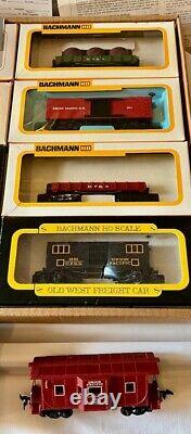 EXCLUSIVE UPRR Bachmann Old West Overland Freight w Coach Train Set HO +Bonuses