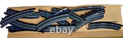 Electric Train Locomotive 6 Car Set Life-Like Racing Rails NASCAR WithOG Packaging