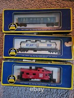 Eleven (11) Different Train Cars/Engines Santa Fe, AHM, Bachmann