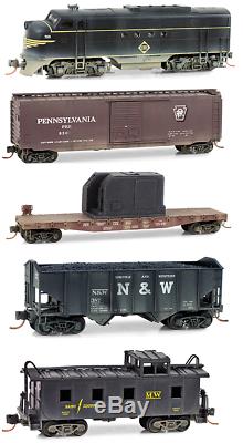 Erie FT & 4 Car Eastern Train Set Special Edition Weathered MTL#99301250 N Scale