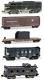 Erie Ft & 4 Car Eastern Train Set Special Edition Weathered Mtl#99301250 N Scale