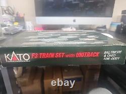 F3 TRAIN SET BALTIMORE & OHIO N Scale Kit KATO 106-0001 Model Railroad