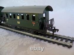 Fleischmann HO Passenger Train Set #1000/2 Untested 4.5V Battery To Run c. 1950's