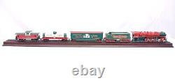 Franklin Mint HO Trains X- Mas NPL North Pole Limited Steam Locomotive Tender +3