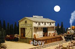 G SCALE TRAIN DEPOT FOR USE w LGB ARISTOCRAFT ACCUCRAFT TRACK, LOCOMOTIVES, CARS