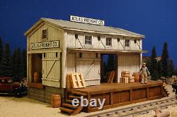 G SCALE TRAIN DEPOT FOR USE w LGB ARISTOCRAFT ACCUCRAFT TRACK, LOCOMOTIVES, CARS