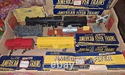 Gilbert American Flyer Trains S Lot #290 Engine & Tender, Cars, Station + More
