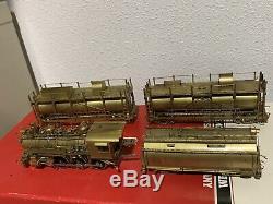 HO BRASS WESTSIDE MODEL CO. SOUTHERN PACIFIC 4-6-0 T-1 FIRE TRAIN With WATER CARS
