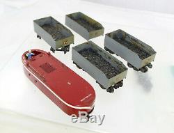 HO Custom Brass/Diecast Underground Mining Train Dual Engines with Coal Cars