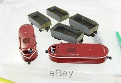 HO Custom Brass/Diecast Underground Mining Train Dual Engines with Coal Cars