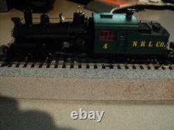 HO LOGGING TRAIN with DCC & SOUND Heisler Engine with 3 Cars and Caboose Super