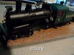 HO LOGGING TRAIN with DCC & SOUND Heisler Engine with 3 Cars and Caboose Super