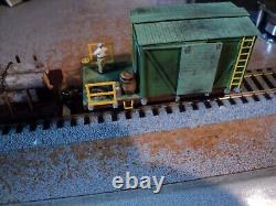 HO LOGGING TRAIN with DCC & SOUND Heisler Engine with 3 Cars and Caboose Super