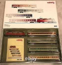 HO Marklin #2862 Demonstration Train DB Express Loco and 4 Passenger cars