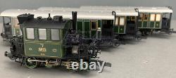 HO ROCO K. BAY. STS. Glaskasten Glass Steam Train with3 Coaches Set DCC/SND HO1337