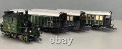 HO ROCO K. BAY. STS. Glaskasten Glass Steam Train with3 Coaches Set DCC/SND HO1337