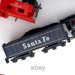 HO Santa FE 2-8-2 STEAM Train ENGINE Set Locomotive CRANE CAR Caboose Maintenanc