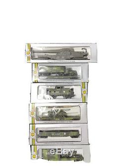 HO Scale AHM US Army Train Set EX Unused Condition Locomotive And 7 Cars