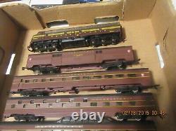 HO Scale PRR passenger train. Proto 2000 E8/9 + 7 Con Cor passenger cars