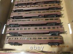 HO Scale PRR passenger train. Proto 2000 E8/9 + 7 Con Cor passenger cars