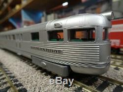 HO Train Con-Cor Pioneer Zephyr Burlington Rt 3 Car set DCC Ready 001-8721 #F63