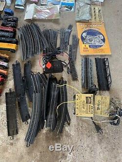 HO Train Set HUGE LOT Engine s Cars Tracks Controller s ATLAS TYCO Build A Scene