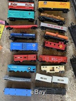 HO Train Set HUGE LOT Engine s Cars Tracks Controller s ATLAS TYCO Build A Scene