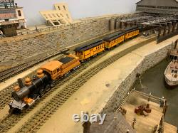 HO scale Vintage Steam Powered Passenger Train with DCC Sound