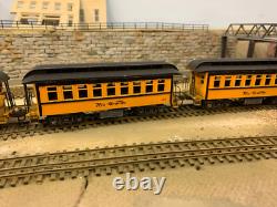 HO scale Vintage Steam Powered Passenger Train with DCC Sound
