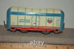 Hafner O Gauge Ventilated Refrigerator Train Freight Car Marx Like Red White Bl