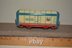 Hafner O Gauge Ventilated Refrigerator Train Freight Car Marx Like Red White Bl