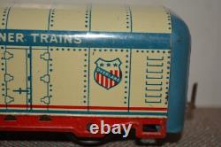 Hafner O Gauge Ventilated Refrigerator Train Freight Car Marx Like Red White Bl