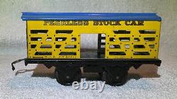 Hafner Overland Flyer Freight Train Set Wind-Up Engine with5 Tin Litho Cars