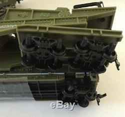 Ho U. S. Army Train Set F-3 Locomotive With 4 Cars 9180 Flat Missle Military Set