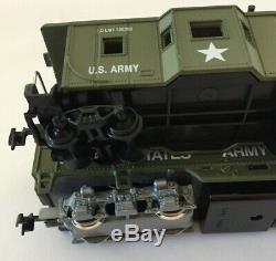 Ho U. S. Army Train Set F-3 Locomotive With 4 Cars 9180 Flat Missle Military Set