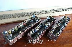 Hon3 Rgs Westside #74 Brass Engine With Three Excursion Cars Full Train