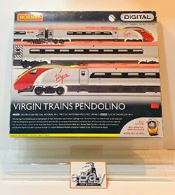 Hornby 00 Gauge R2467x Virgin Trains Pendolino Train Pack 4 Car DCC Fitted