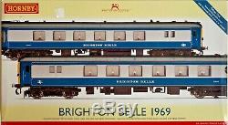Hornby 00 Gauge R2988 Brighton Belle 1969 Train Pack Blue/grey 2 Car Boxed