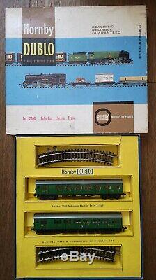 Hornby Dublo 2050 Suburban Electric Train Set EMU motor car & Driving Trailer