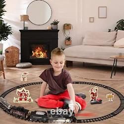 Hot Bee Train Set for Boys Remote Control Train Toys withSteam Locomotive Car