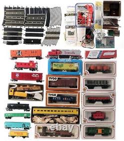 Huge LOT HO Scale Trains Cars Locomotives Track Structures Decals & More Bachman