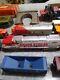 Huge Lot 72 Pieces Tyco Lionel Trains Locomotive Track Cars Transformers & More