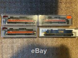 Huge N Scale Train Lot Locomotives and Freight Cars Northeastern