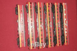 IHC Rivarossi Rock Island Train Set E-8 A-A Engine Pair & 6 Passenger Cars HO