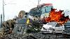 Idiot Trucks Truck Vs Trains Truck Tractor Fails Trains Crashing U0026 Derailment