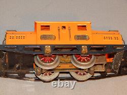 Ives 3255 Motor Locomotive, 129, 130, 132 Orange Passenger Cars O Gauge 1926-28