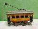 Ives Tin Prewar O Scale Litho Windup Toy Train Trolley Car #800 Early Look Old