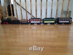 Jim Beam Decanter Train Set Includes Locomotive With5 Cars Central Railroad of NJ