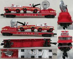 K-Line K-1224 FDNY Firefighter Train Set MP-15 Diesel Locomotive & Freight Cars